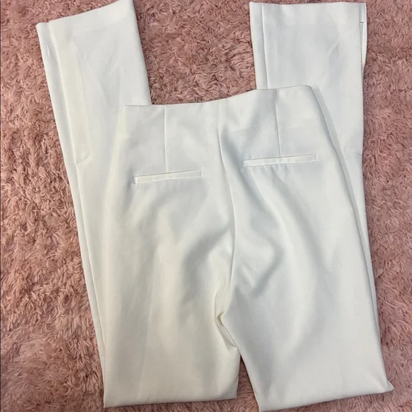 Zara high waisted slacks split hem boot cut dress pants small - Picture 3 of 6